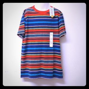 Short Sleeve Striped Boys Tee